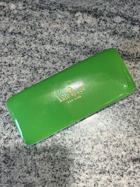 Kate spade turquoise green hard shell glasses sunglasses travel eyeglasses